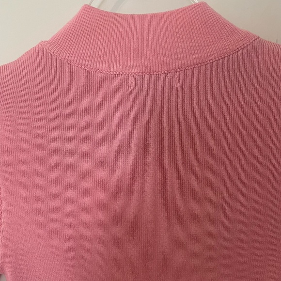 Fashion Nova Barbie Pink Knit Dress Mock Neck - Picture 5 of 11